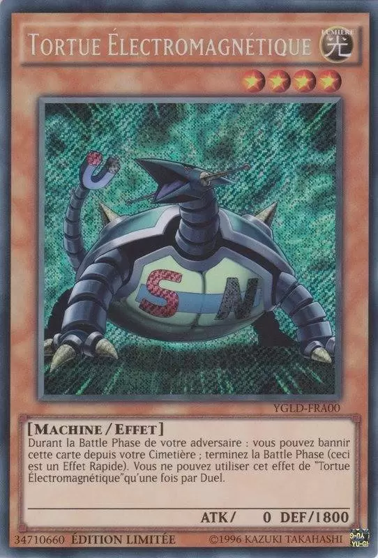 Decks Légendaires de Yugi YGLD - Tortue Electromagnétique