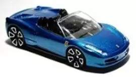Hot Wheels Classiques - FERRARI 458 SPIDER BLEU