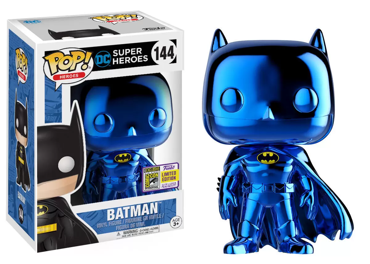 DC Super Heroes - Batman Blue Chrome - POP! Heroes action figure 144
