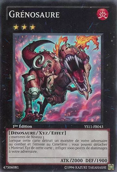 Deck de Démarrage - L\'Avènement des Xyz YS11 - Grénosaure