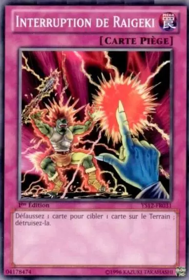 Deck de Démarrage - Symphonie Xyz YS12 - Interruption de Raigeki
