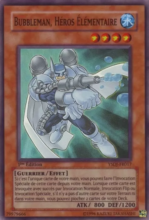 Deck de Démarrage Jaden Yuki YSDJ - Bubbleman, HÉROS Élémentaire