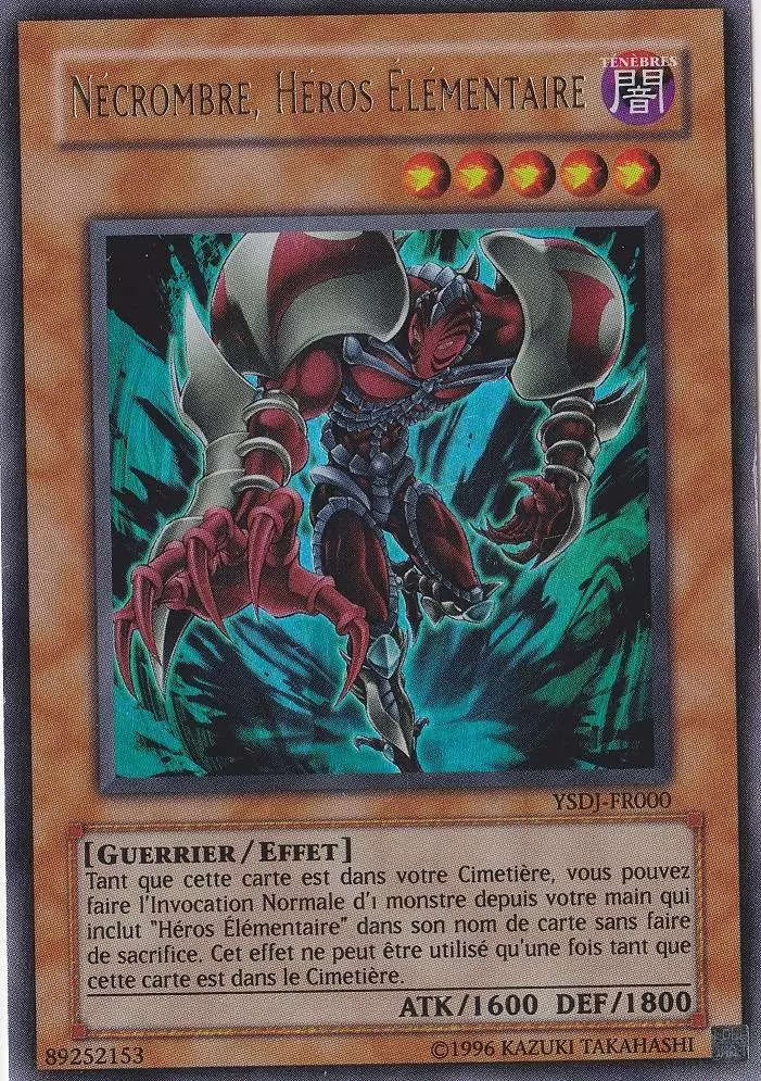 Deck de Démarrage Jaden Yuki YSDJ - Nécrombre, HÉROS Élémentaire