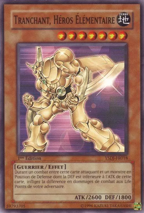 Deck de Démarrage Jaden Yuki YSDJ - Tranchant, Héros Élémentaire