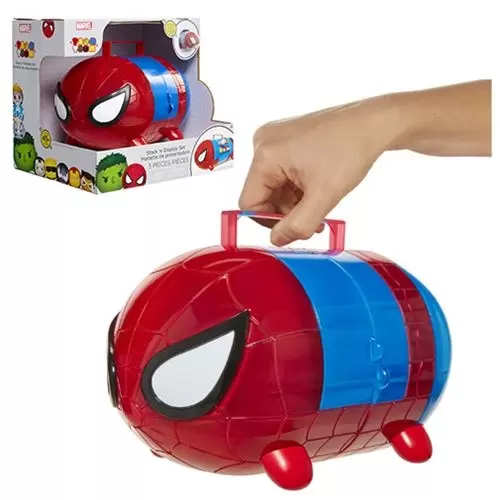 Tsum Tsum Jakks Pacific Exclusives And Sets - Spider-Man Stack N Display Case