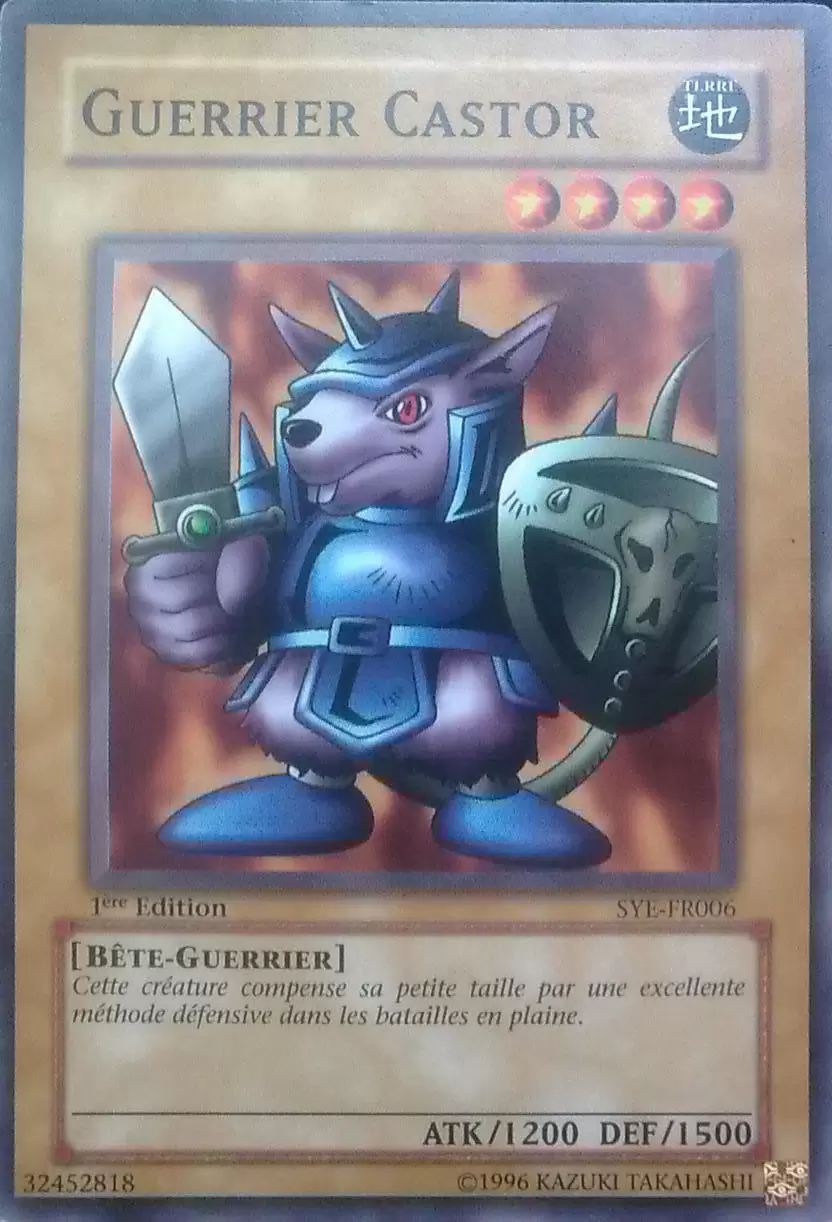 Deck de Démarrage Yugi Evolution SYE - Guerrier Castor