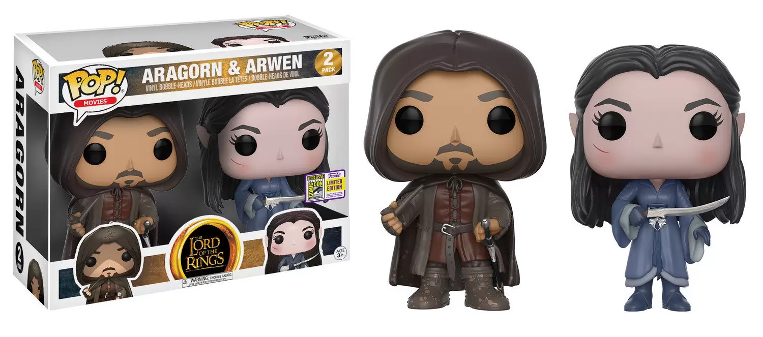 POP! Movies - The Lord Of The Rings - Aragorn And Arwen 2 Pack