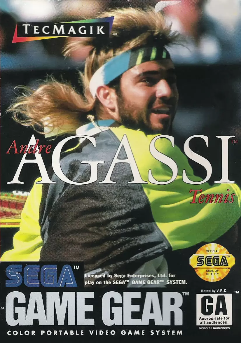 Jeux SEGA Game Gear - Andre Agassi Tennis