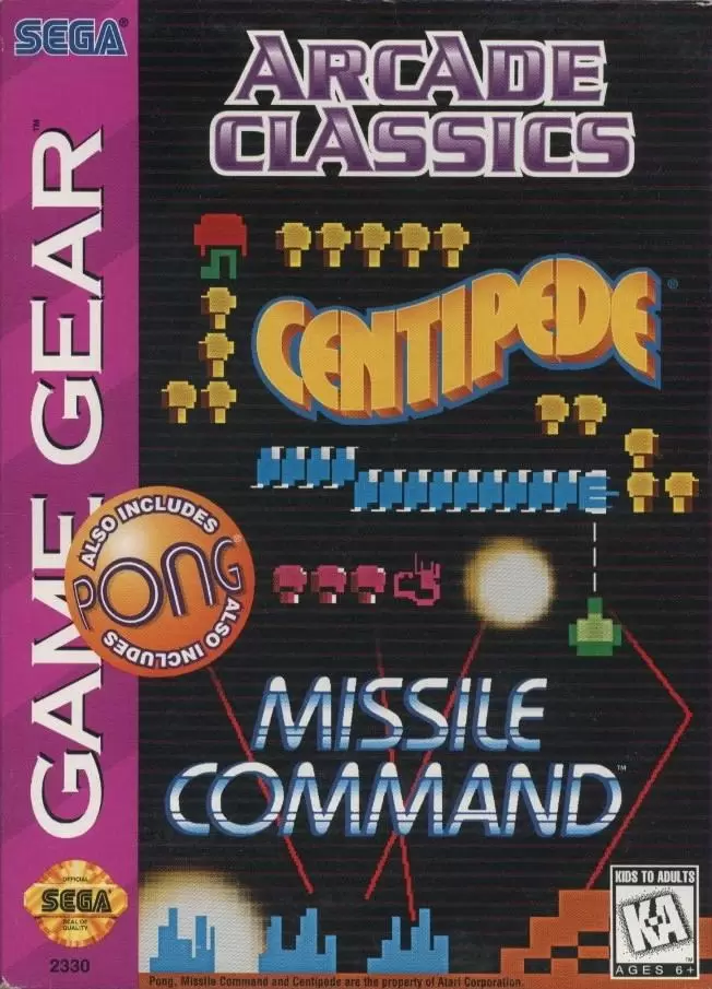 SEGA Game Gear Games - Arcade Classics