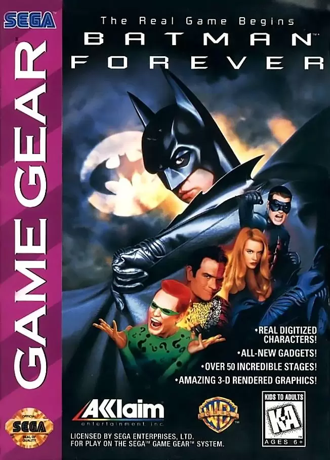 SEGA Game Gear Games - Batman Forever