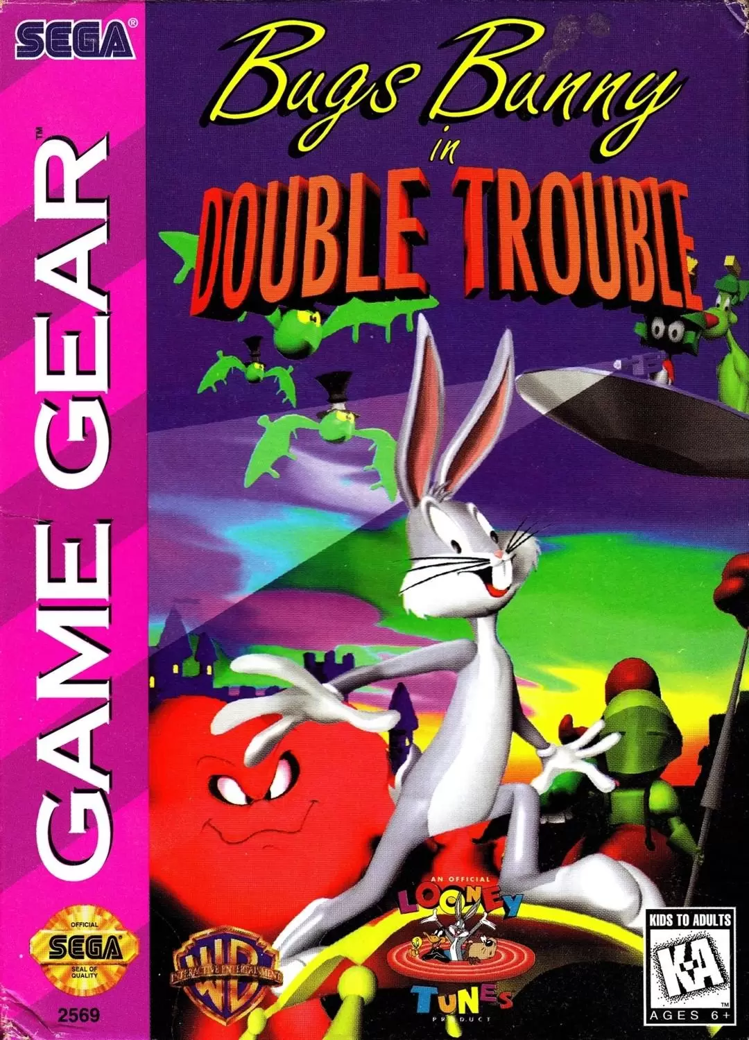 SEGA Game Gear Games - Bugs Bunny in Double Trouble