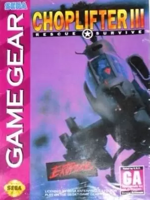 SEGA Game Gear Games - Choplifter III