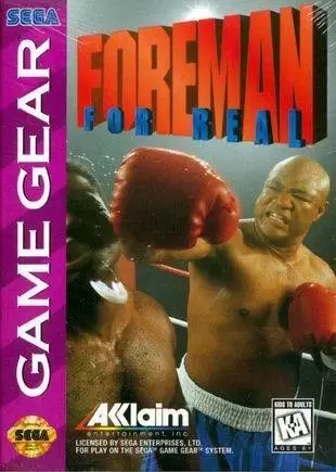 US - Jeux GameGear Américains - Foreman for Real