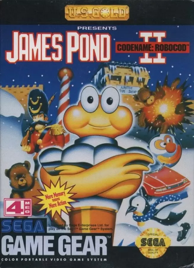 SEGA Game Gear Games - James Pond II: Codename RoboCod