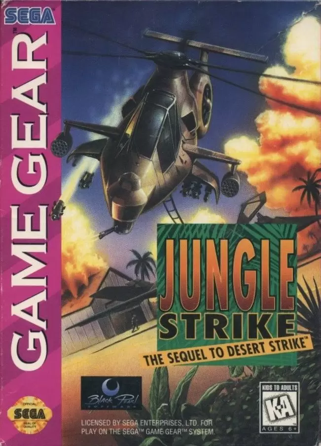 SEGA Game Gear Games - Jungle Strike