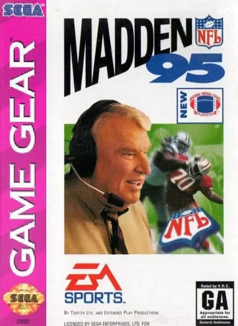 SEGA Game Gear Games - Madden NFL \'95