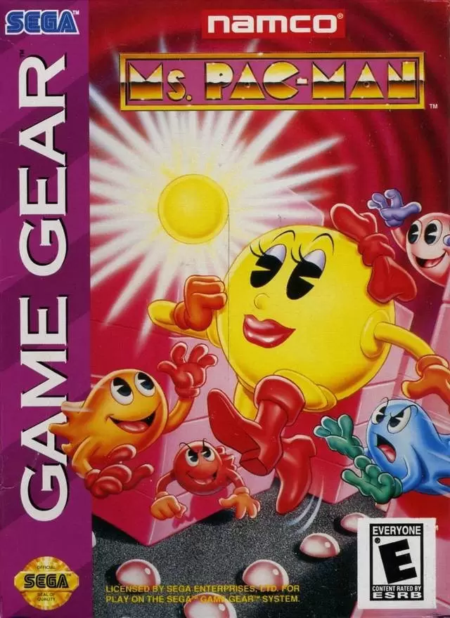 US - American Gamegear games - Ms. Pac-Man