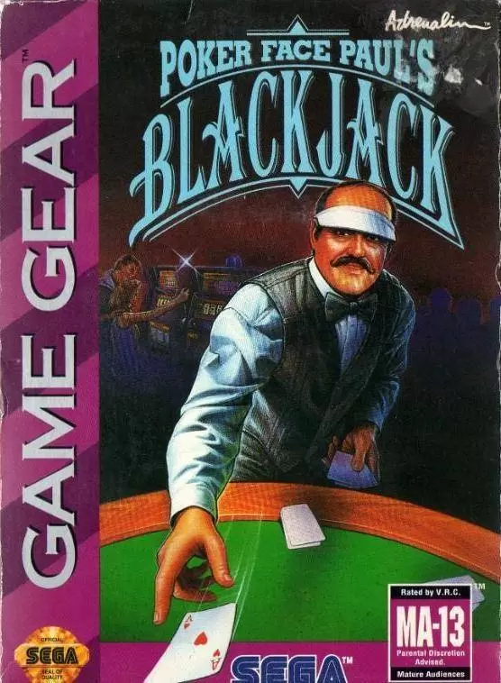 SEGA Game Gear Games - Poker Face Paul\'s Blackjack