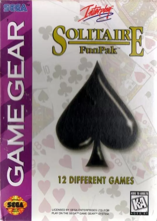 Jeux SEGA Game Gear - Solitaire Funpak