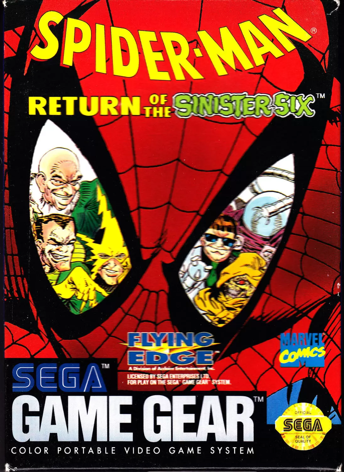 SEGA Game Gear Games - Spider-Man: Return of the Sinister Six