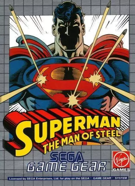 SEGA Game Gear Games - Superman: The Man of Steel