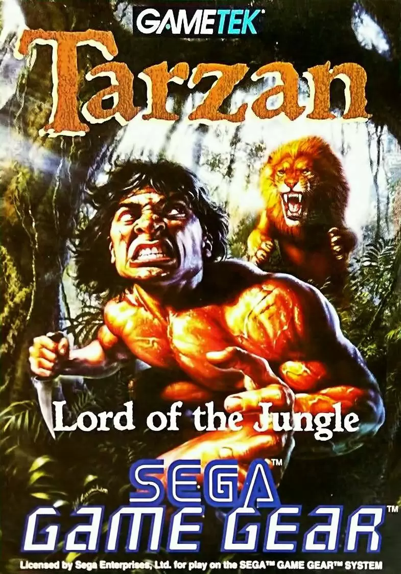 SEGA Game Gear Games - Tarzan: Lord of the Jungle