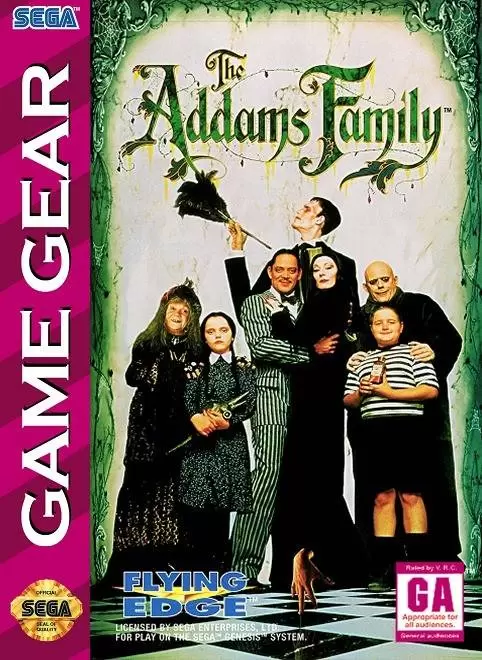 Jeux SEGA Game Gear - The Addams Family