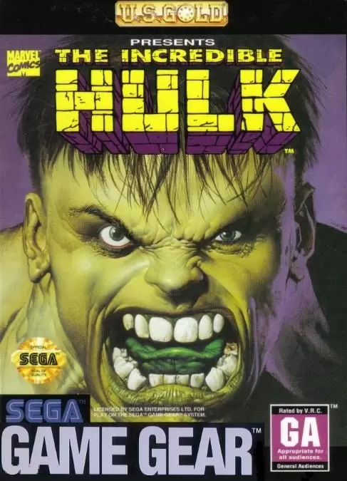 Jeux SEGA Game Gear - The Incredible Hulk