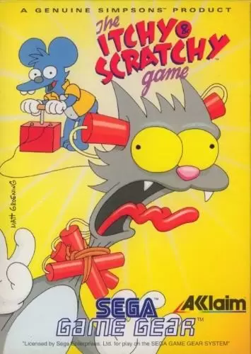 SEGA Game Gear Games - The Itchy & Scratchy Game