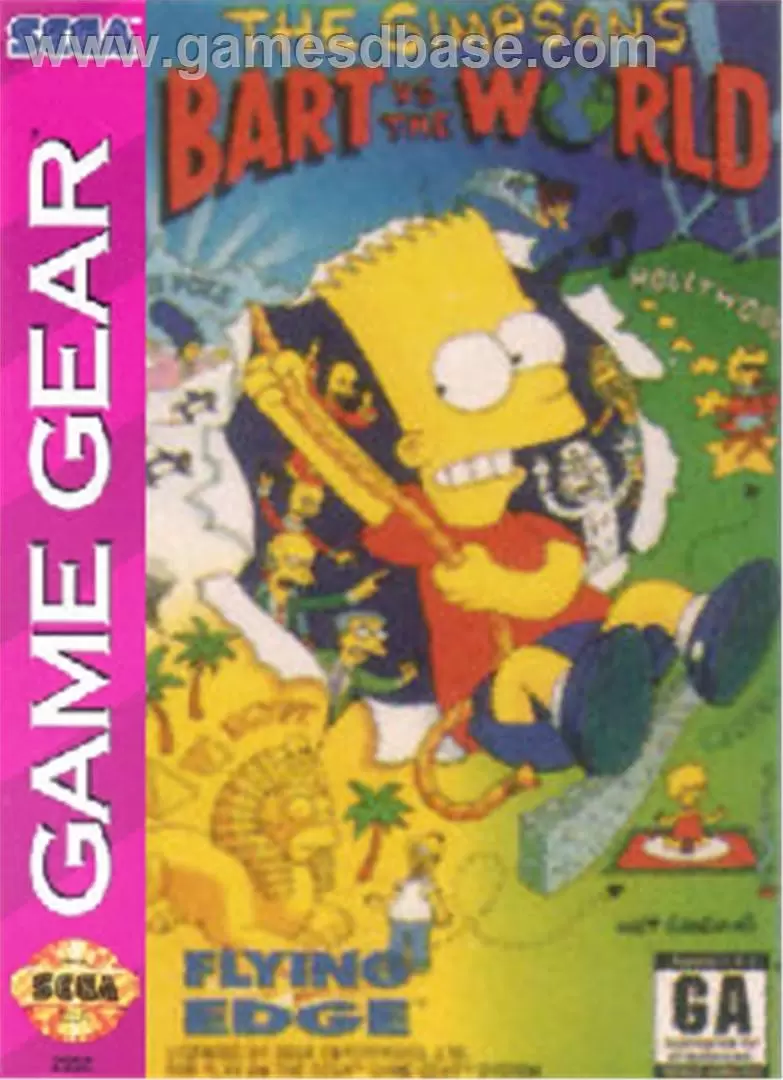 US - Jeux GameGear Américains - The Simpsons: Bart vs. the World