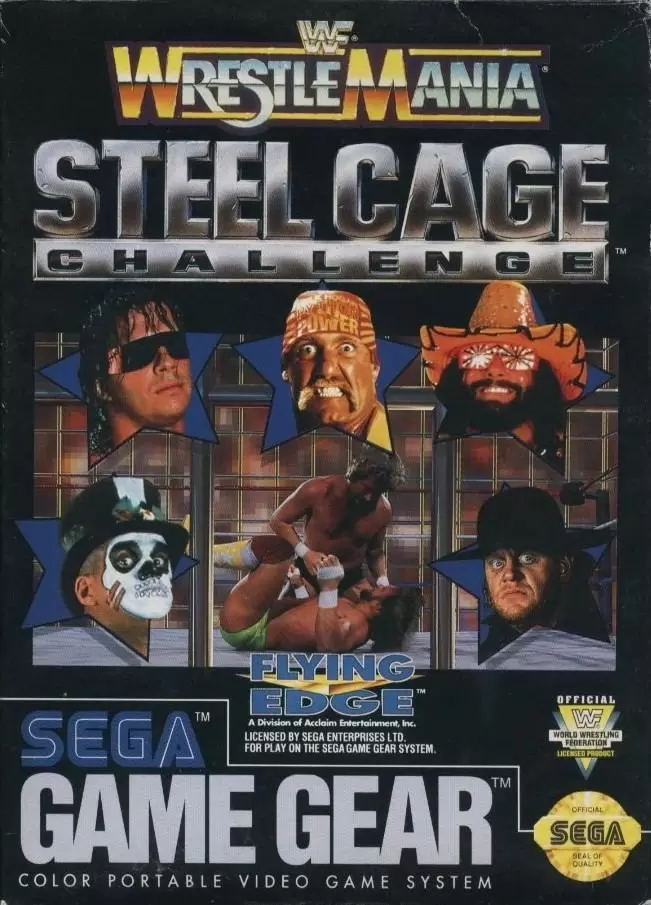 SEGA Game Gear Games - WWF Wrestlemania: Steel Cage Challenge