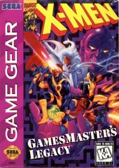 SEGA Game Gear Games - X-Men: Gamesmaster\'s Legacy