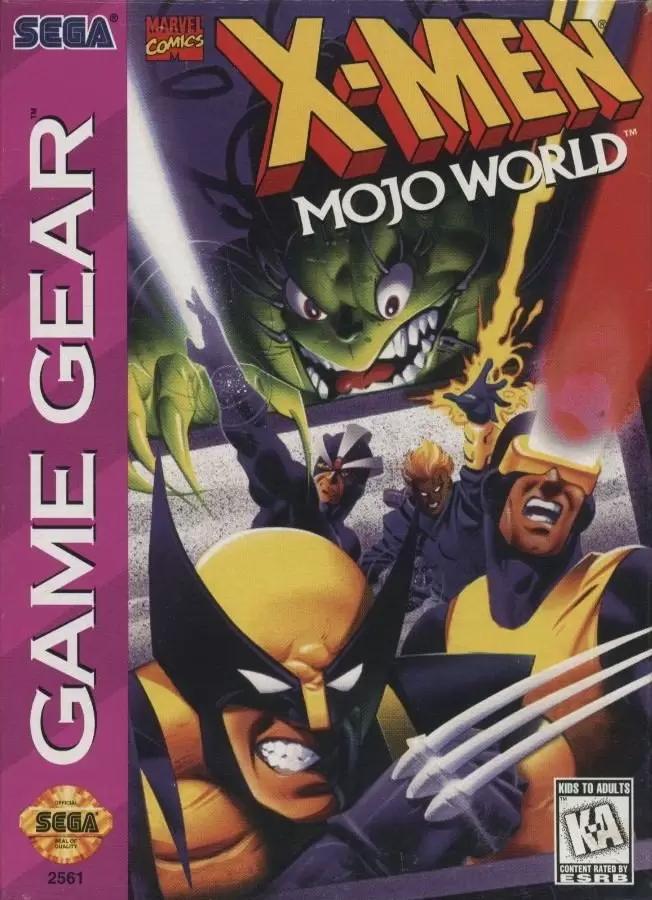 Jeux SEGA Game Gear - X-Men: Mojo World