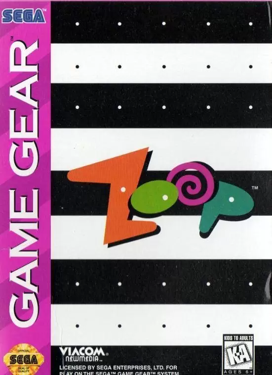 Jeux SEGA Game Gear - Zoop