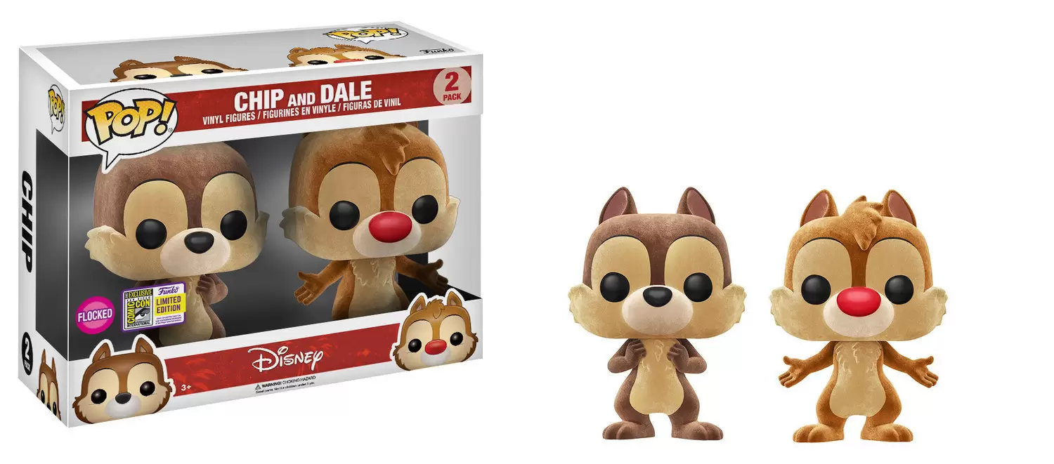 POP! Disney - Chip and Dale Flocked 2 Pack