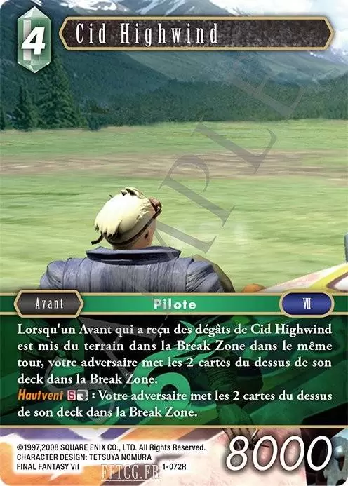 Cartes Final Fantasy : Opus 1 - Cid Highwind