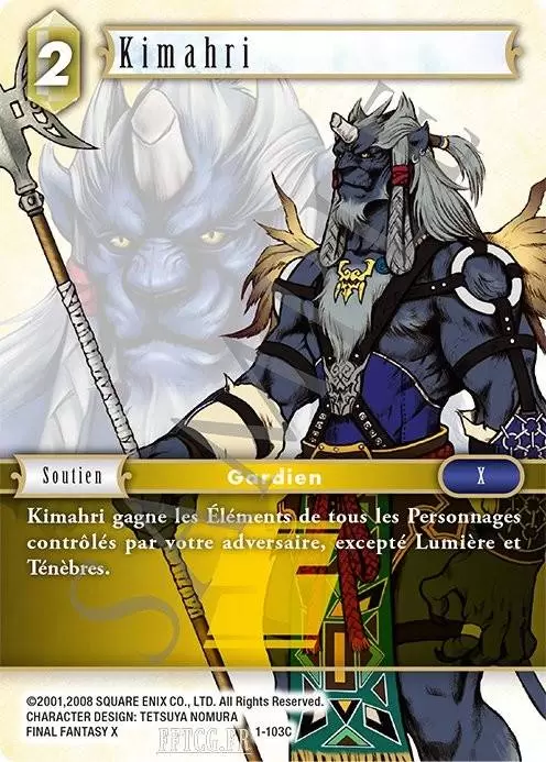 Cartes Final Fantasy : Opus 1 - Kimahri