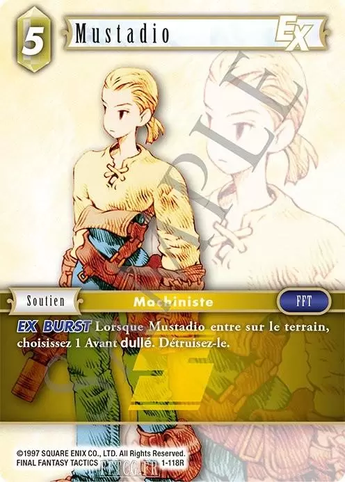Cartes Final Fantasy : Opus 1 - Mustadio