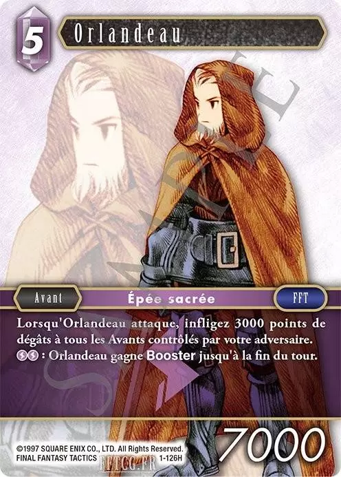 Cartes Final Fantasy : Opus 1 - Orlandeau