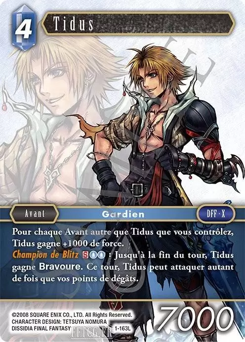 Cartes Final Fantasy : Opus 1 - Tidus