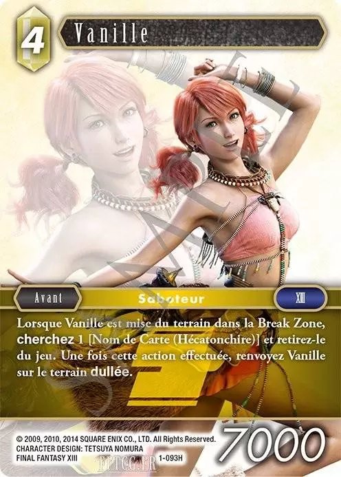 Cartes Final Fantasy : Opus 1 - Vanille