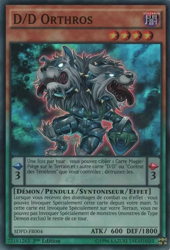 Domination des Pendules SDPD - D/D Orthros