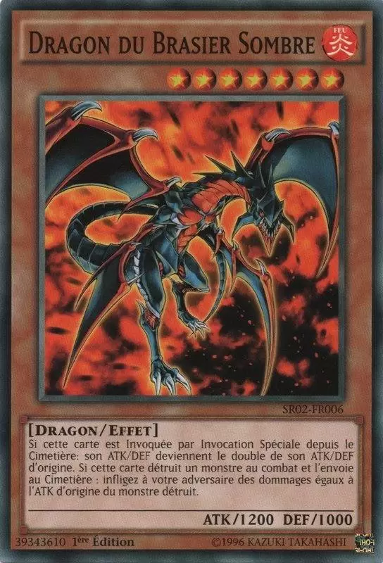 La Résurrection des Véritables Dragons SR02 - Dragon du Brasier Sombre