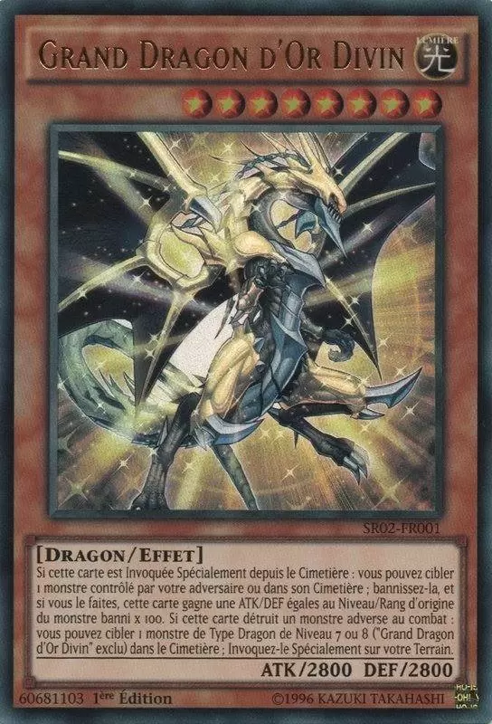 La Résurrection des Véritables Dragons SR02 - Grand Dragon d\'Or Divin