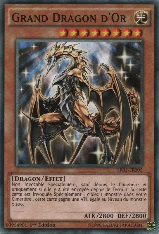 La Résurrection des Véritables Dragons SR02 - Grand Dragon d\'Or