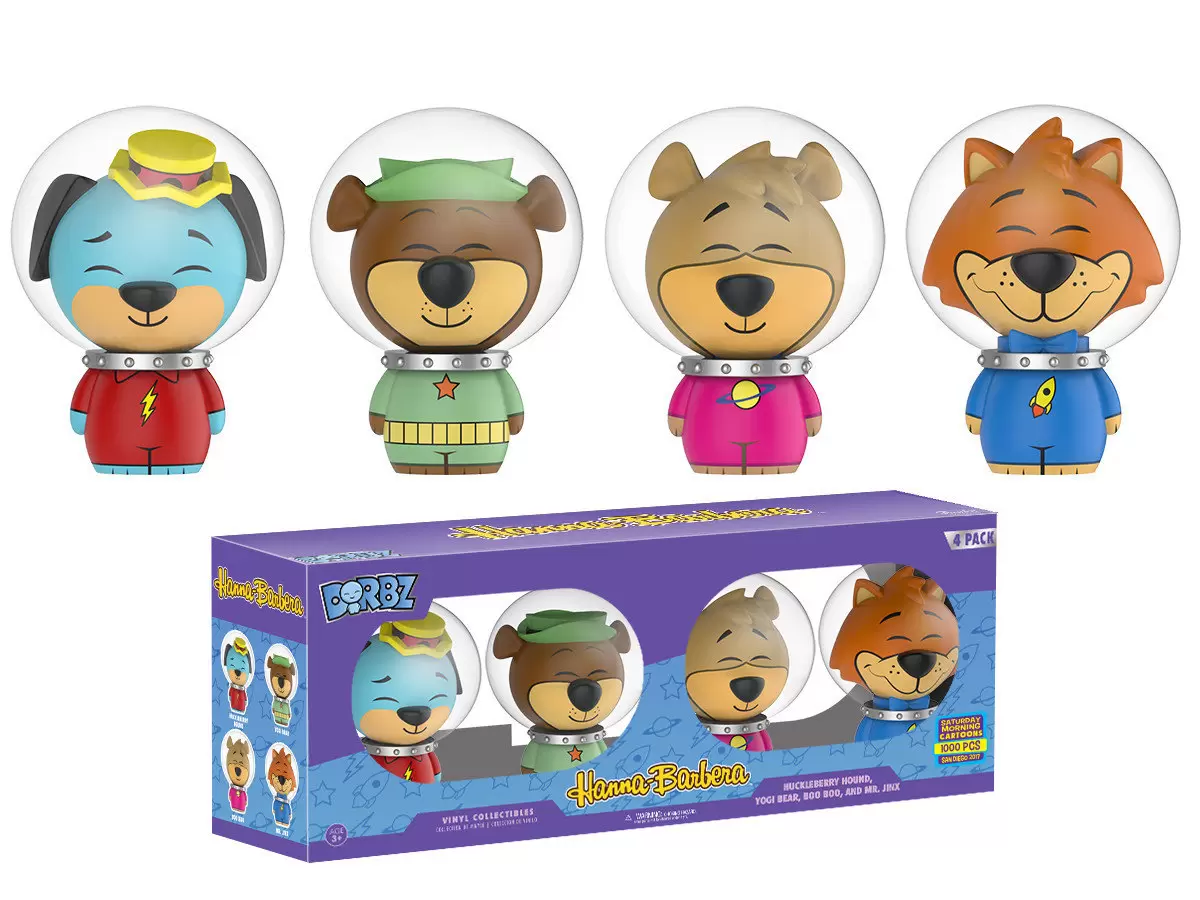 Dorbz - Huckleberry Hound, Yogi Bear, Boo Boo and Mr. Jinx 4 Pack