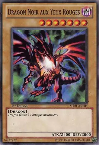 Le Choc des Dragons SDDC - Dragon Noir aux Yeux Rouges