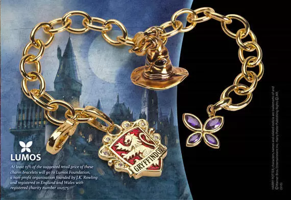 The Noble Collection : Harry Potter - Bracelet Charms - Lumos Gryffondor