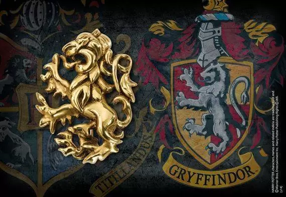 The Noble Collection : Harry Potter - Broche Poudlard - Gryffondor