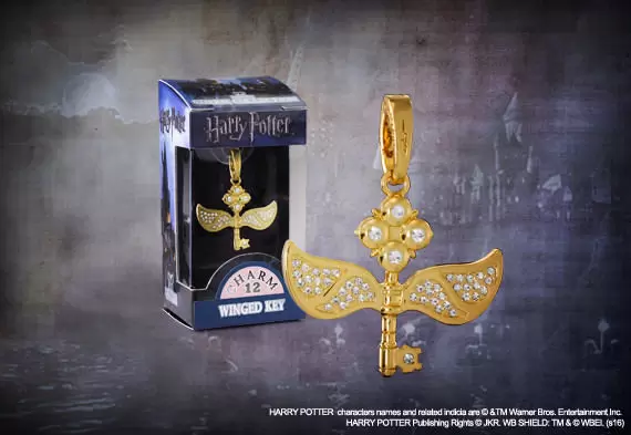 The Noble Collection : Harry Potter - Lumos HP Charm # 12 - Winged Key